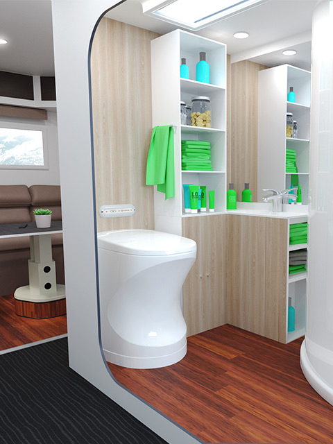 Forbrenningstoalett Campingvogn () Forbrenningstoalett Campingvogn